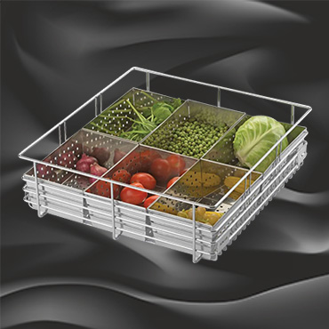 Wire With Perforated Vegetable Basket